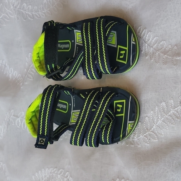 Hut Moc Kids Sandals Size 8 Blue & Green - Picture 2 of 6